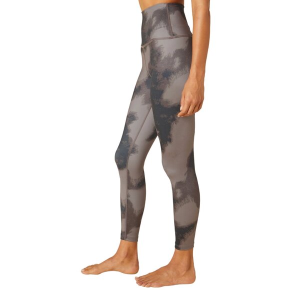 Beyond Yoga High Waisted Midi Leggings Cognac Rodeo EUC